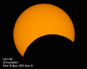 التصوير الفوتوغرافي وجعل الرسوم المتحركة للكسوف الشمسي ، 2020 ، 21 يونيو ، من مرصد جامعة كاشان بقلم ايرج صفائي