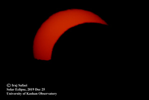 Photography of Solar Eclipse, 2019 Dec 25, at University of Kashan Observatory