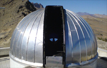 نصب گنبد رصدخانه دانشگاه کاشان