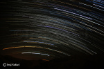 تصویربرداری از رد نور ستارگان بخش جنوبی آسمان زمستانی توسط ایرج صفایی در رصدخانه دانشگاه کاشان