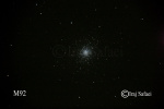 تصویربرداری از خوشه ستاره‌ای گوی‌سان M۹۲ توسط ایرج صفایی در رسدخانه دانشگاه کاشان