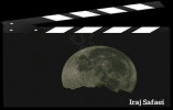 زمان-گذشت غروب ماه کامل که توسط ایرج صفایی در رسدخانه دانشگاه کاشان تصویربرداری شده است