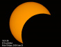Photographie et réalisation d'animation de l'éclipse solaire, 2020, 21 juin, de l'observatoire de l'université de Kashan par Iraj Safaei