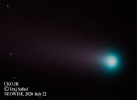 Photographie de la comète C / 2020 F3 NEOWISE par Iraj Safaei à l'observatoire de l'Université de Kashan (UKO)
