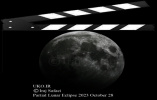 Photographie et animation de l'éclipse lunaire du 28 octobre 2023 par Iraj Safaei de l'Observatoire de l'Université de Kashan