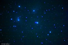 pleiades, Messier 45 veya yedi kız kardeş, 12 Eylül 2020